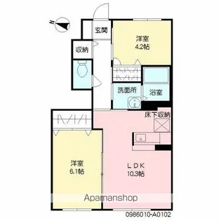 シャーメゾンTAKAGI【1階】の間取り