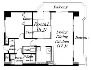 翔21【302号室】の間取り