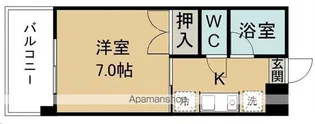 グレードハイツ西多賀【303号室】の間取り