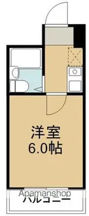 ベルシティ苦竹【6階】の間取り