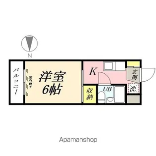 シャルム岡本【202号室】の間取り