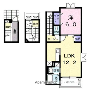 アドラブール【3階】の間取り