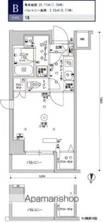 スカイコート清澄庭園【202号室号室】の間取り