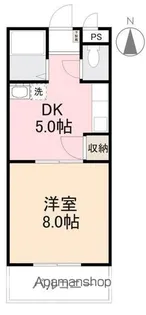 グリーンヒル第3【3階】の間取り