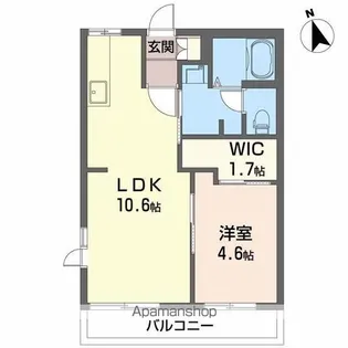 グリーンヴィレッヂ【205号室】の間取り