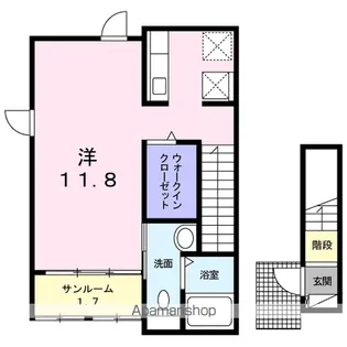 カーサ・フィオーレ【2階】の間取り