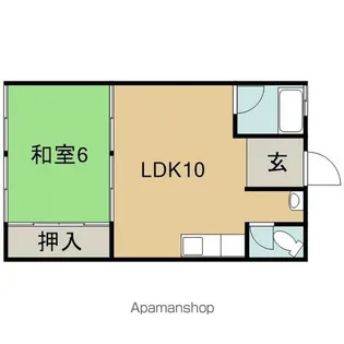 滝畑アパート【103号室】の間取り