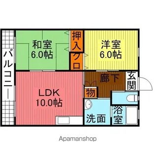 オークなかむら【2階】の間取り