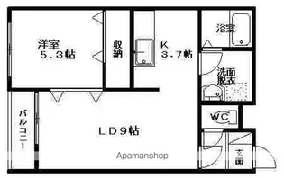 クリエイトⅡ【302号室】の間取り