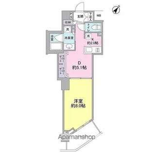 スタイリオ中延駅前【6階】の間取り