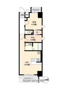 ファインブルーム新栄【9階】の間取り