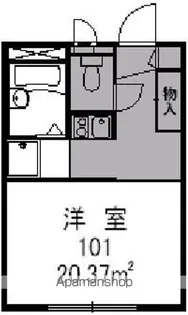 レオパレスアーバンロフト東鯖江【105号室】の間取り