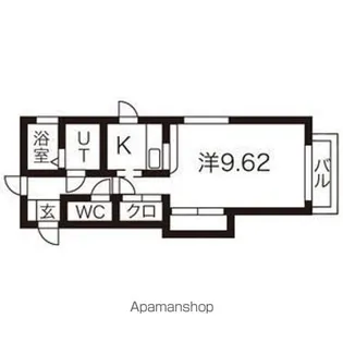 エクセルシオールA【2階】の間取り