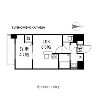 MAYFAIR田町PREMIUM【9階】の間取り
