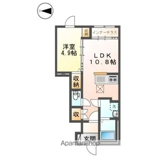 仮)八王子市大谷町アパート工事【1階】の間取り