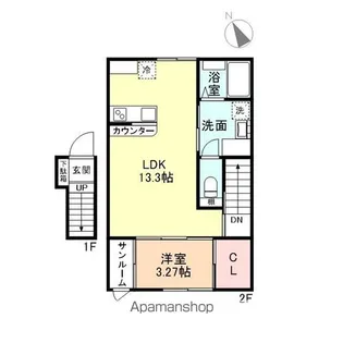 ル・アンジュ長江 A棟【202号室】の間取り