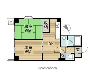 フラットワセダ【9階】の間取り