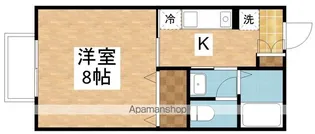 はっぴい東明B棟【1階】の間取り