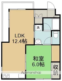 プレジデント大森【102号室】の間取り