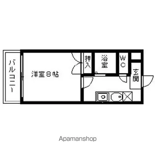 メゾンキムラII【7階】の間取り