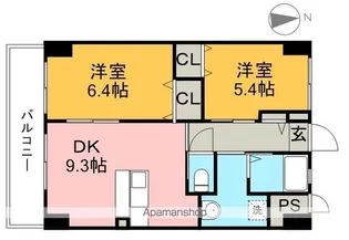 みつばちレジデンス【4階】の間取り