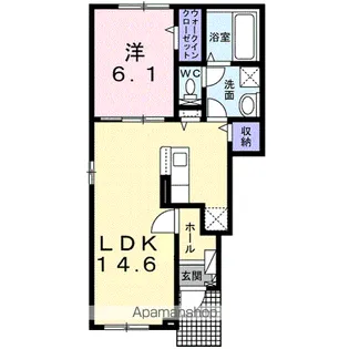 クレイン・静内山手町【1階】の間取り