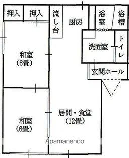 ラフォーレ山下2【2階】の間取り