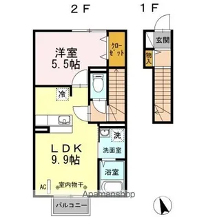 郡山ガーデン チェリーガーデン【2階】の間取り