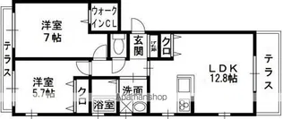シャーメゾンU【1階】の間取り