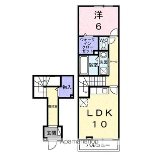 プラシードⅡ【2階】の間取り