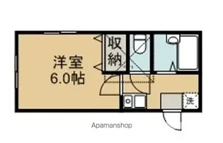 ハイツTOKIO【202号室】の間取り
