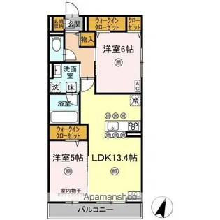 ベルヴィスタ【1階】の間取り