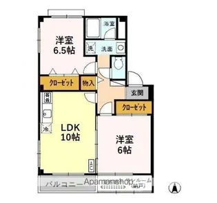 レジデンス横田南【1階】の間取り