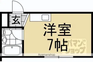 コーポ林【206号室】の間取り