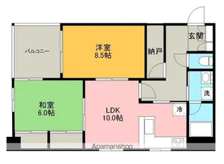 グレースフル相模原【2階】の間取り
