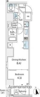 グランジット大手町【4階】の間取り