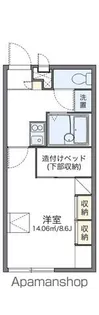 レオパレスドゥマン姉崎【101号室】の間取り