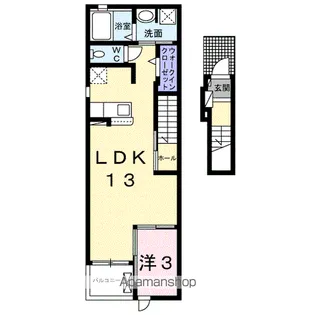 パラッツォ ヴィヴィ【2階】の間取り