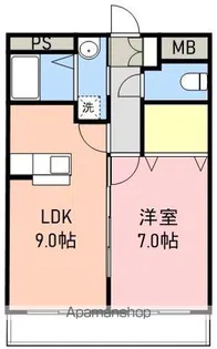 チェリーブロッサムⅠ【302号室】の間取り