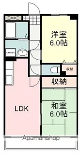 マイシティオグロ【5階】の間取り