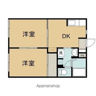 クレストコートA【101号室】の間取り