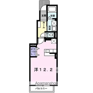 メゾン ド フレーシュⅢ【1階】の間取り