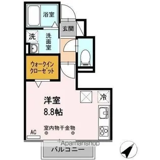 グリシーヌ【1階】の間取り