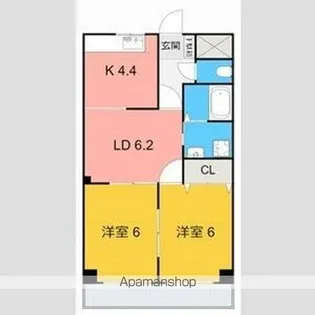 リアルコンフォート【2階】の間取り