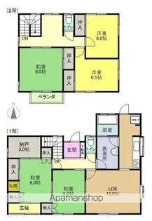 福島県双葉郡富岡町大字小浜【一戸建】の間取り