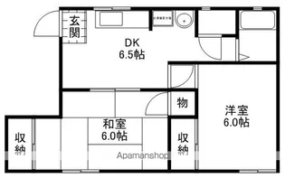 ヴェルドミール【1階】の間取り