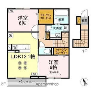 トランキーノ パルク【2階】の間取り