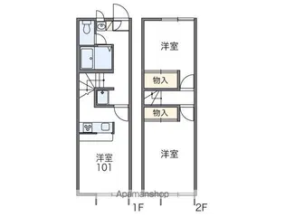 レオパレスアゼリア【112号室】の間取り