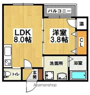 GRANDIR浅香山【1階】の間取り