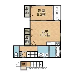 ガナドール【2階】の間取り